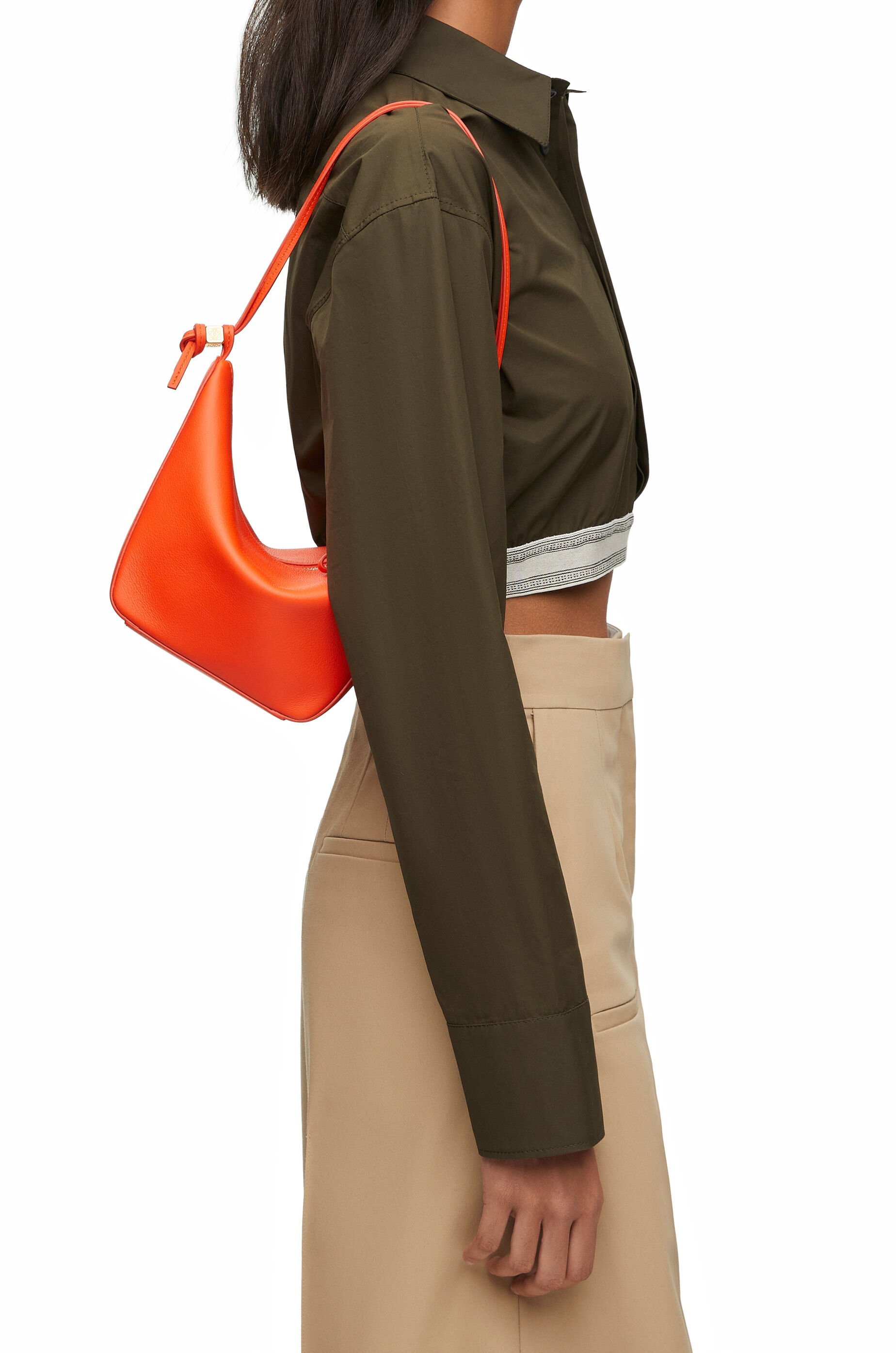 Loewe Hammock Mini Hobo Bag In Orange