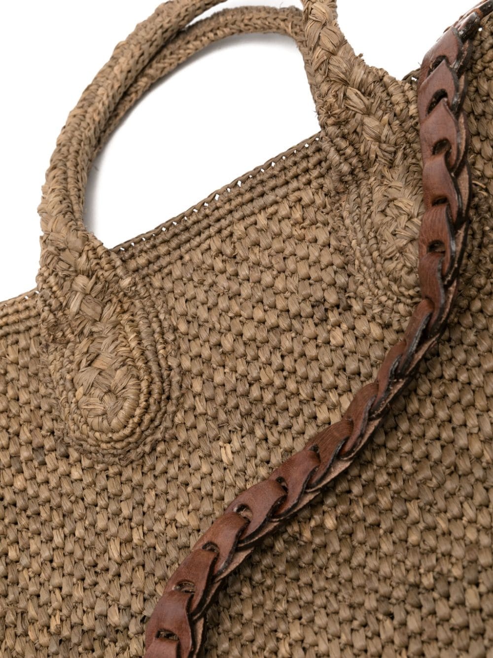 Ibeliv Double Handle Shoulder Bag In Brown