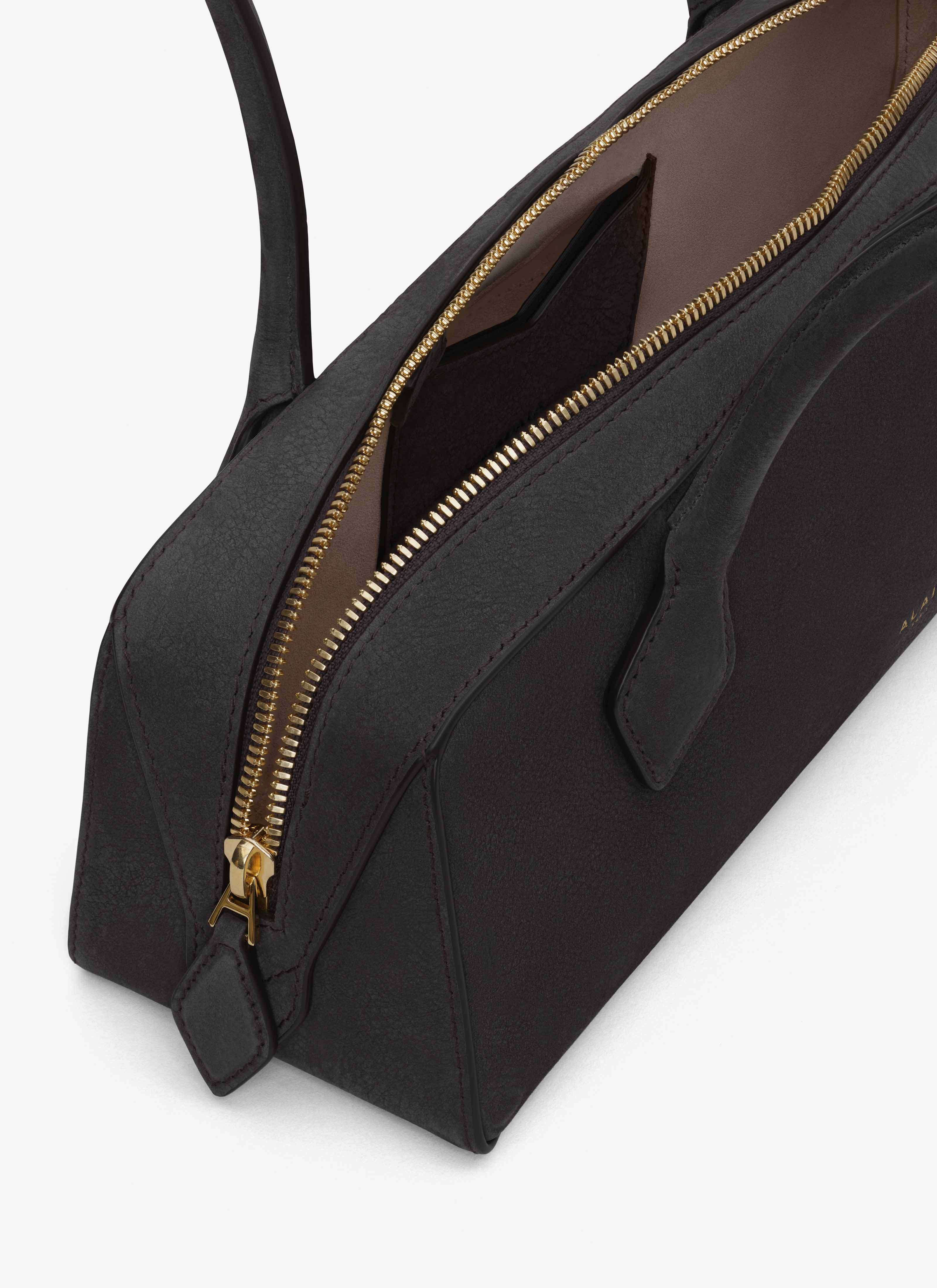Alaïa Le Teckel Medium Bag In Nubuck Calfskin In Blue