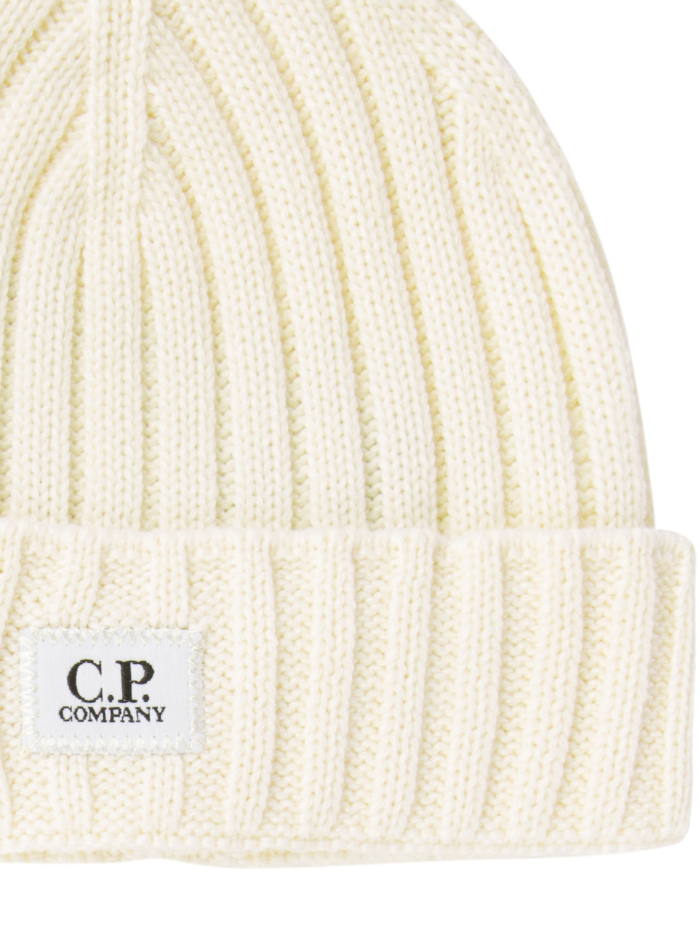 C.P. COMPANY LOGO-PATCH BEANIE 