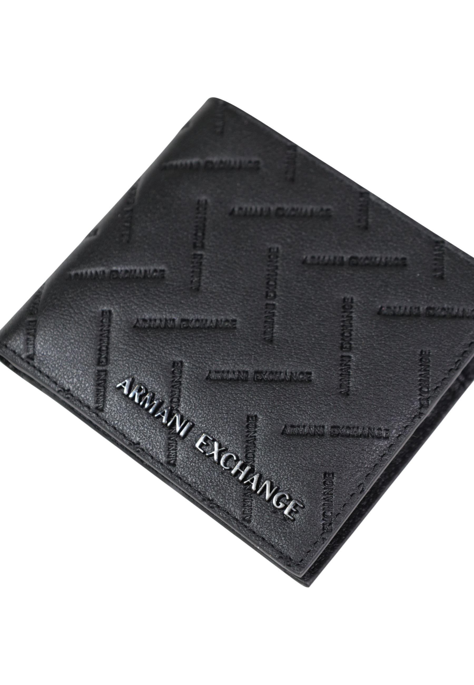 Armani Exchange Folding Wallet In Black