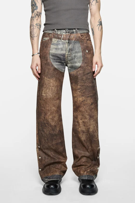 Acne Studios Men Regular Pantalone In Multi