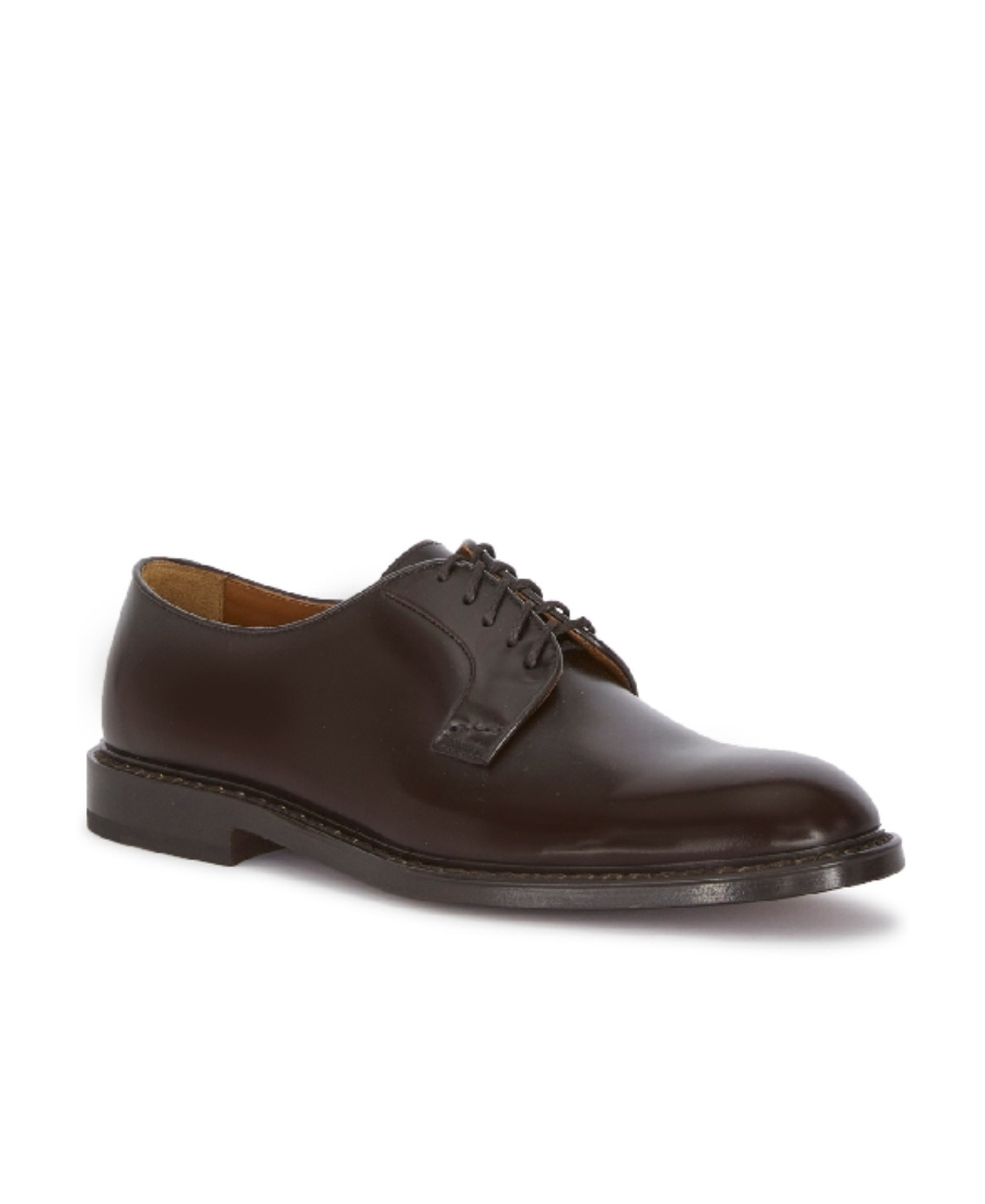 Doucal's Low Heel Oxford Shoes In Black
