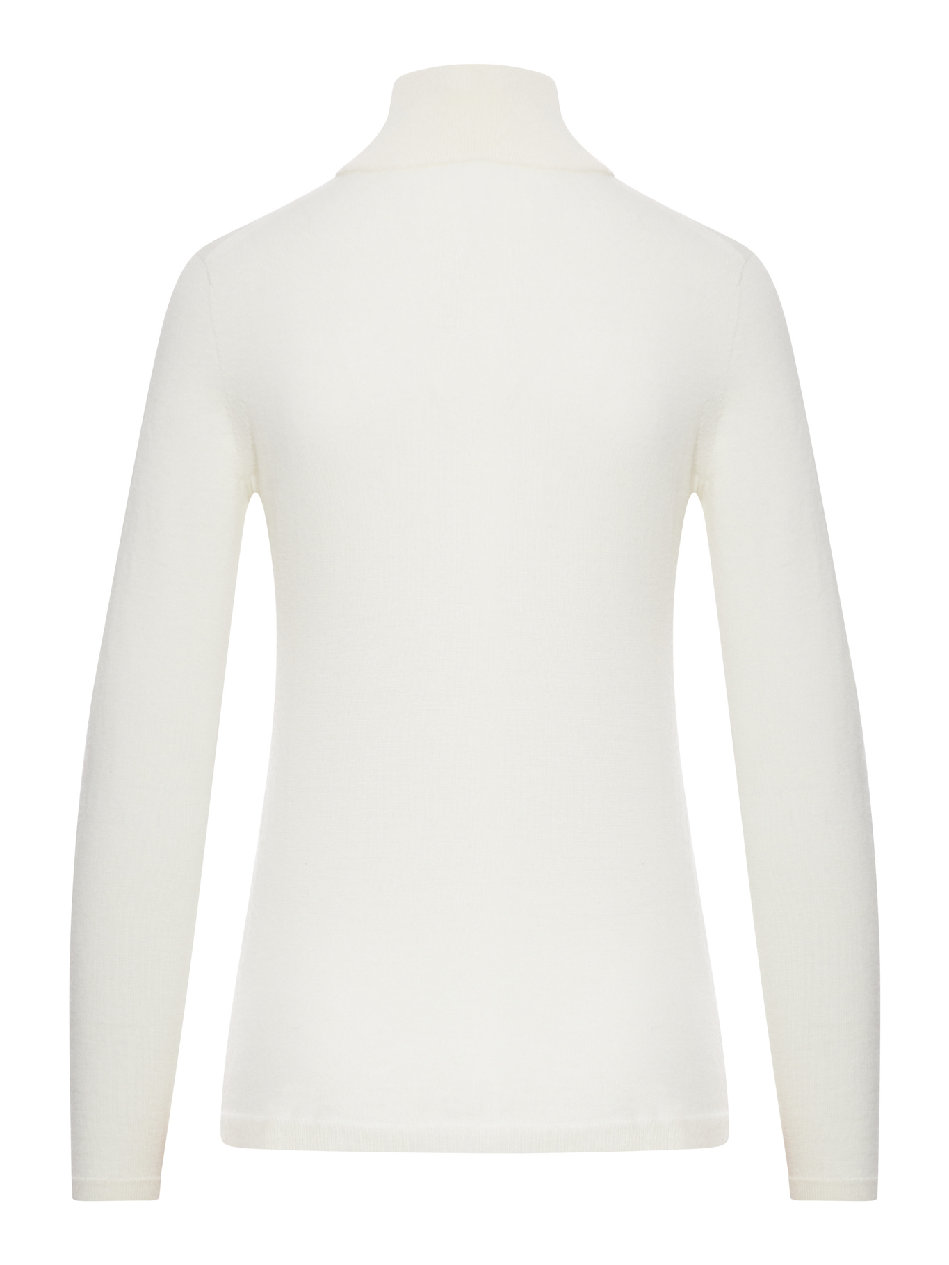 Max Mara Roll-neck Cashmere Sweater In White