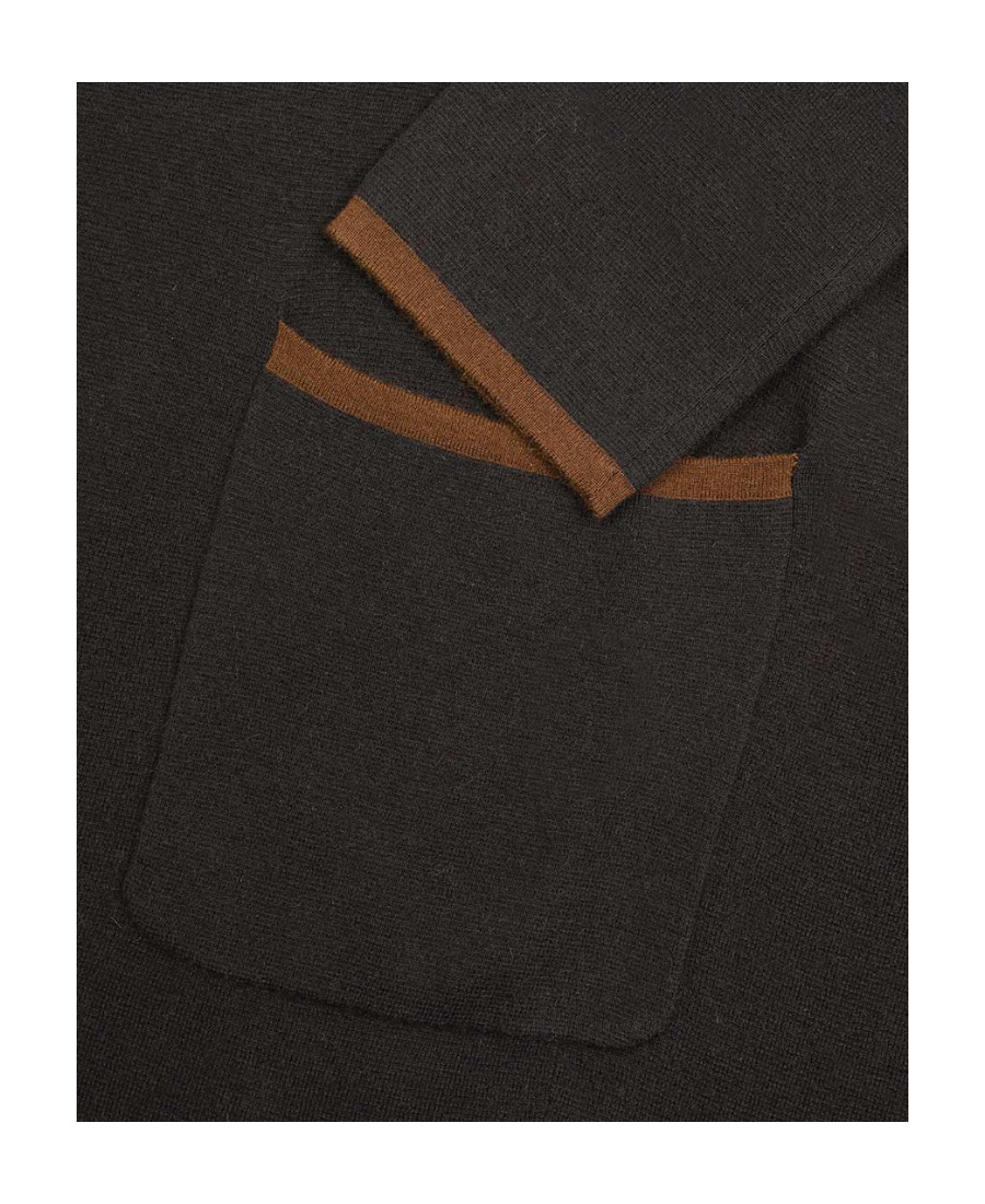 Max Mara Lace-up Cardigan In Black