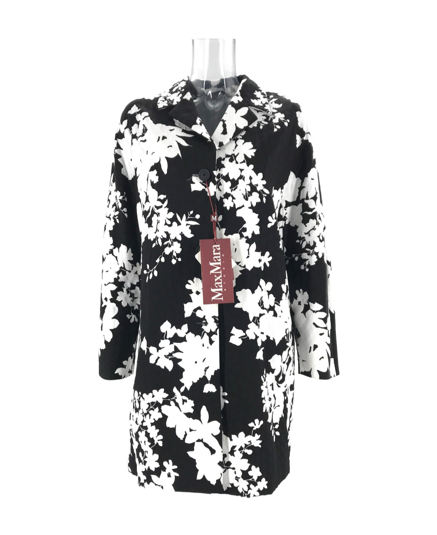 Max Mara Long-sleeved Windbreaker In Black