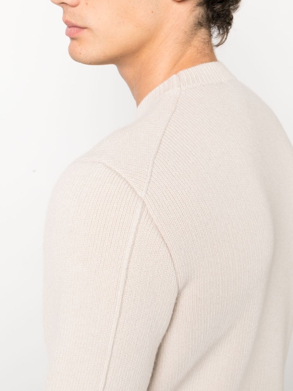Lanvin Wool And Cashmere Sweater In White