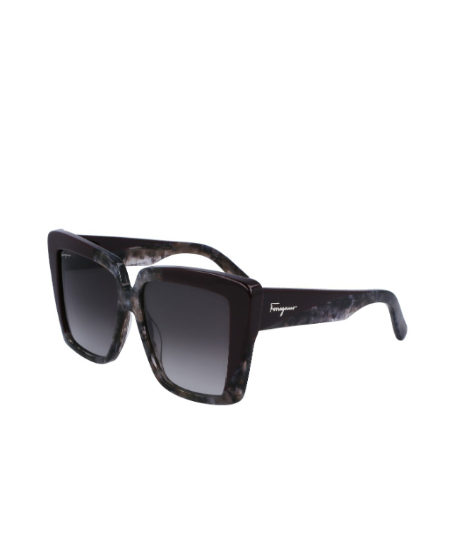Ferragamo Salvatore  Eyewear Butterfly Frame Sunglasses In Black
