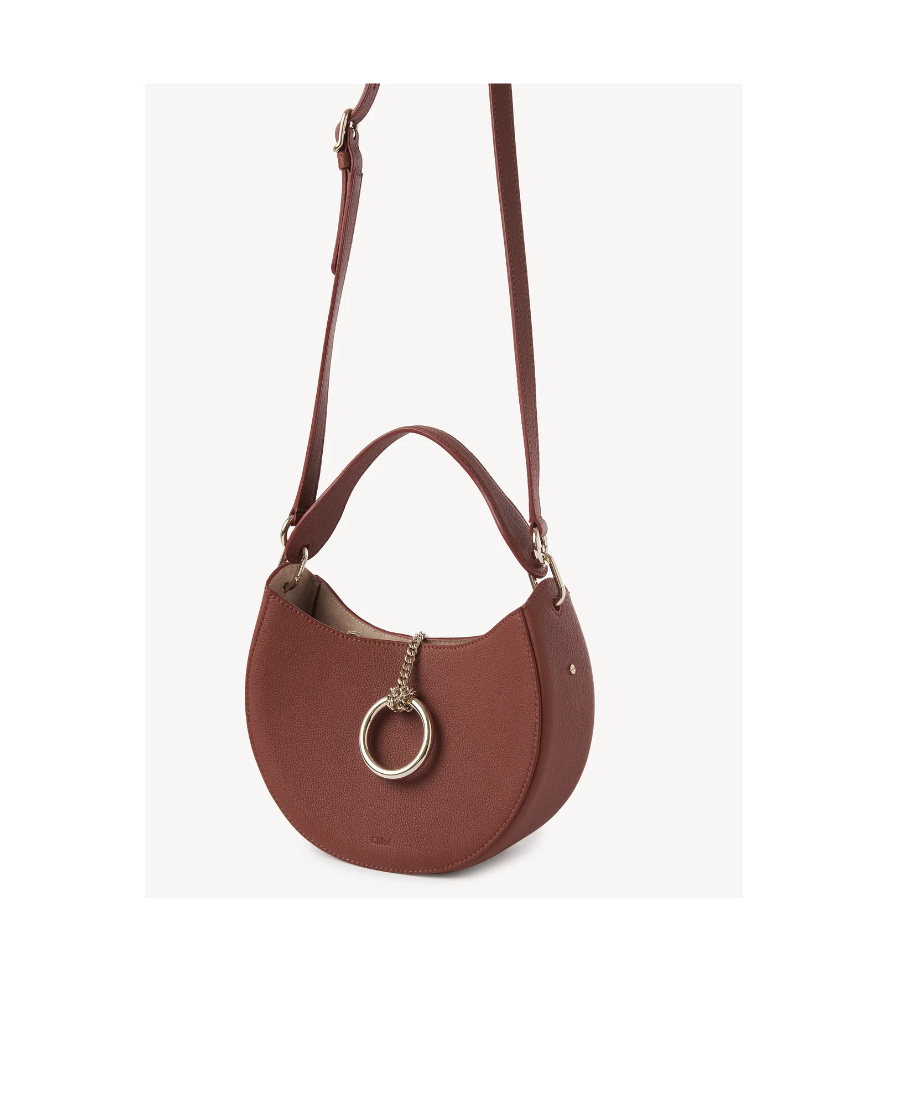 Chloé Arlene Leather Shoulder Bag In Red