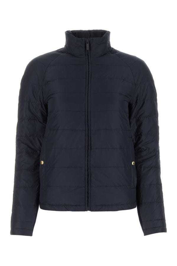 Thom Browne Quilted Puffer Jacket With 4-bar Insert In Black
