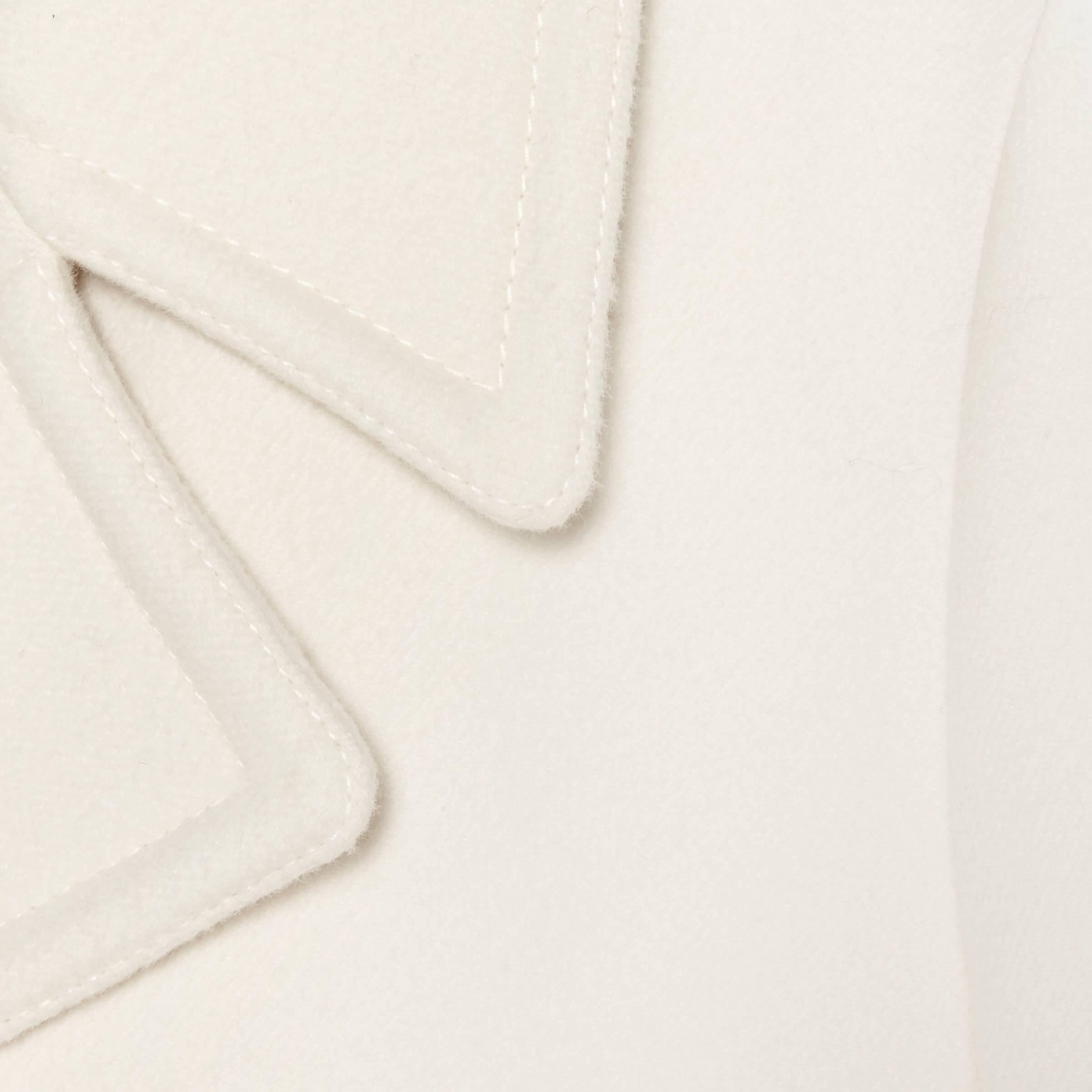 Gucci Double G Embroidered Button-front Coat In White