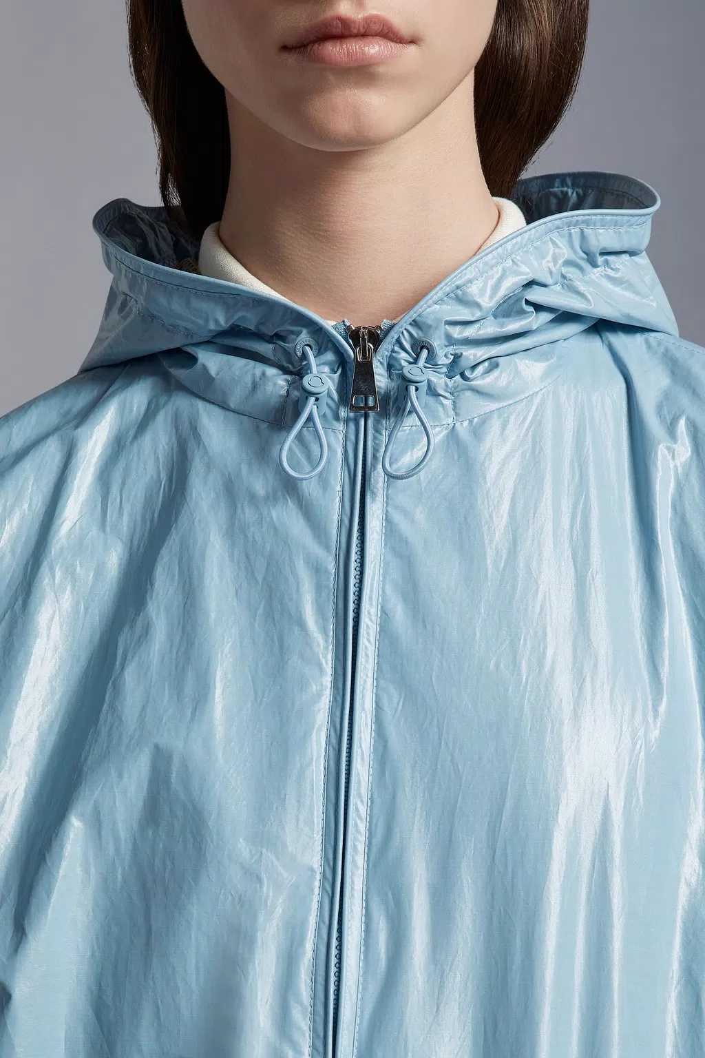 Moncler Wuisse Hooded Jacket In Blue
