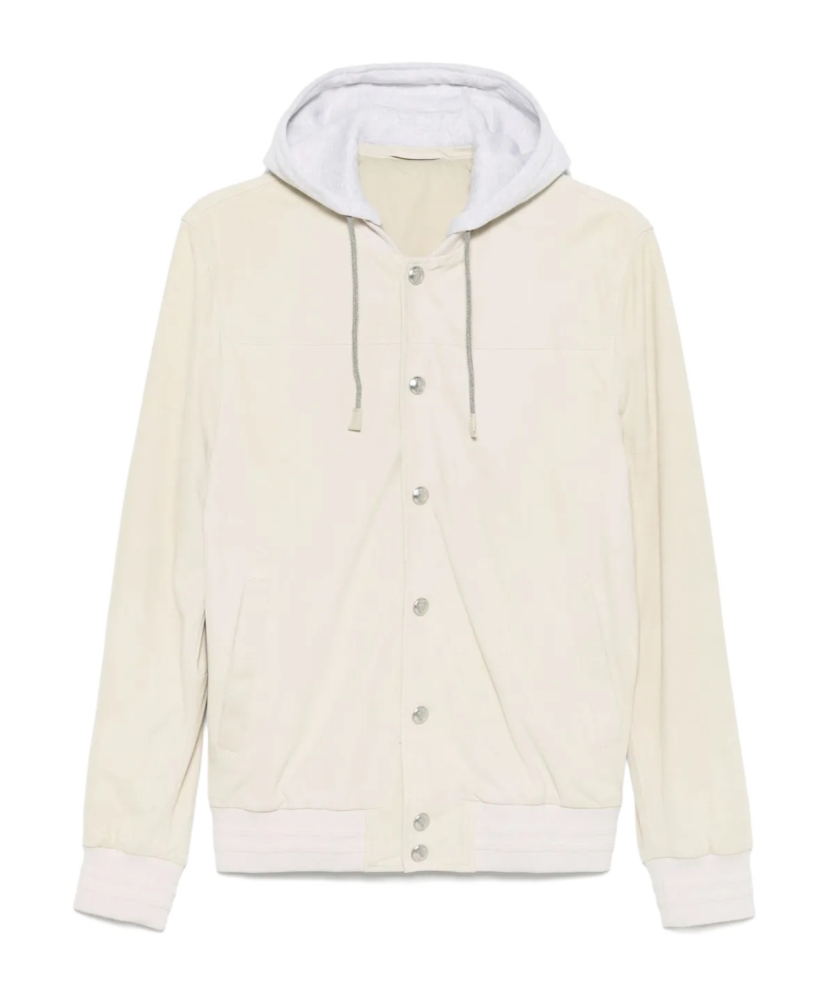 Eleventy Automatic Button Hooded Bomber Jacket