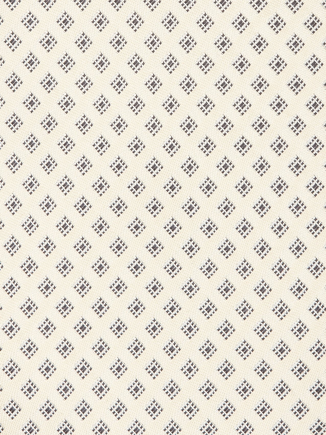 Zegna Geometric Pattern Mulberry Silk Tie In Neutral