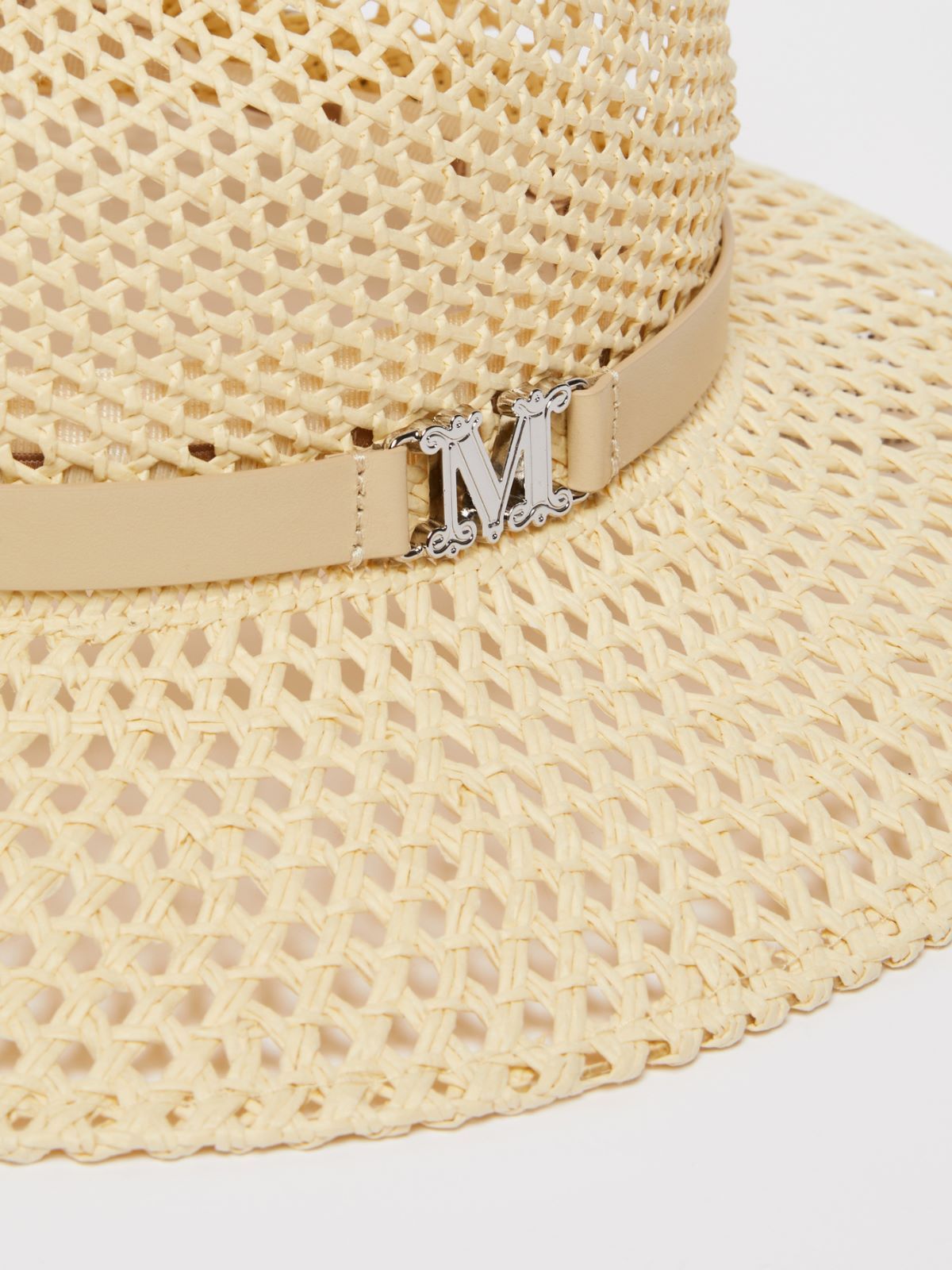 Max Mara M Letter Hat In Nude