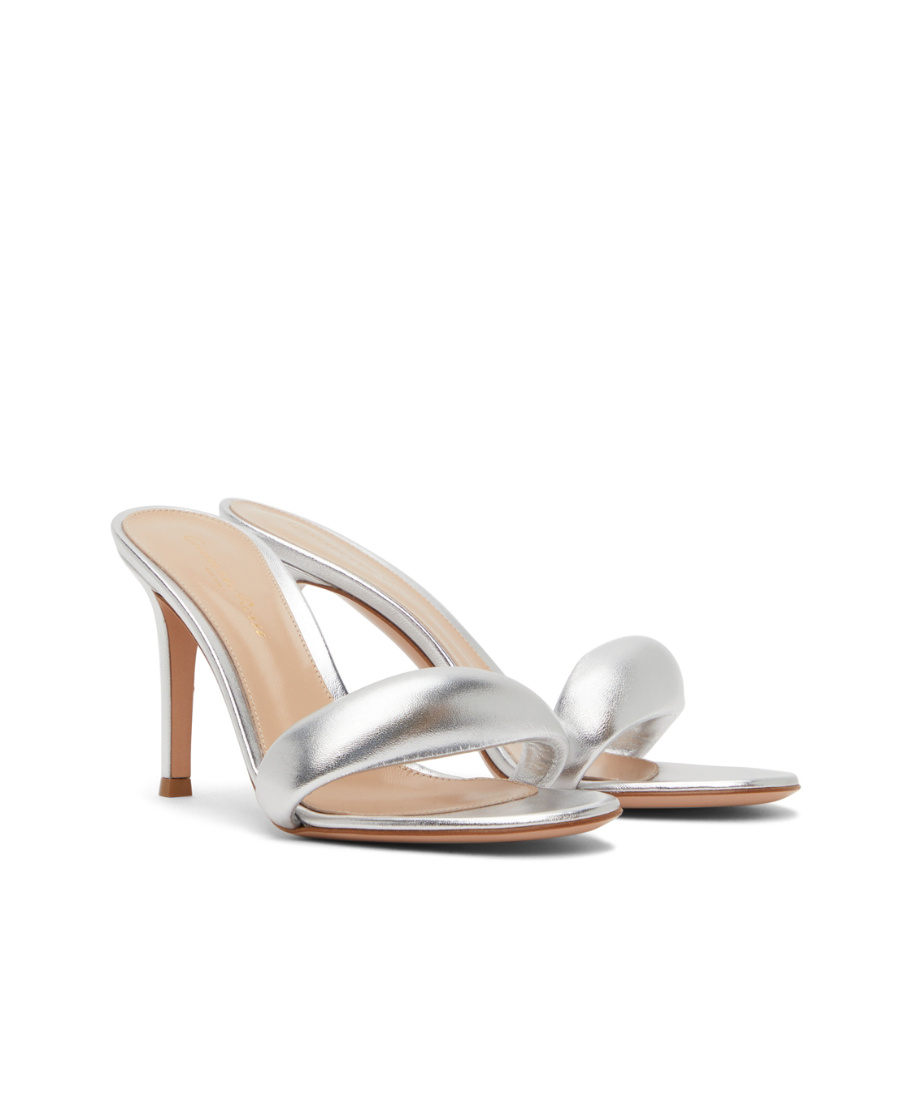 Gianvito Rossi Bijoux 90mm Crystal-embellished Mules In White