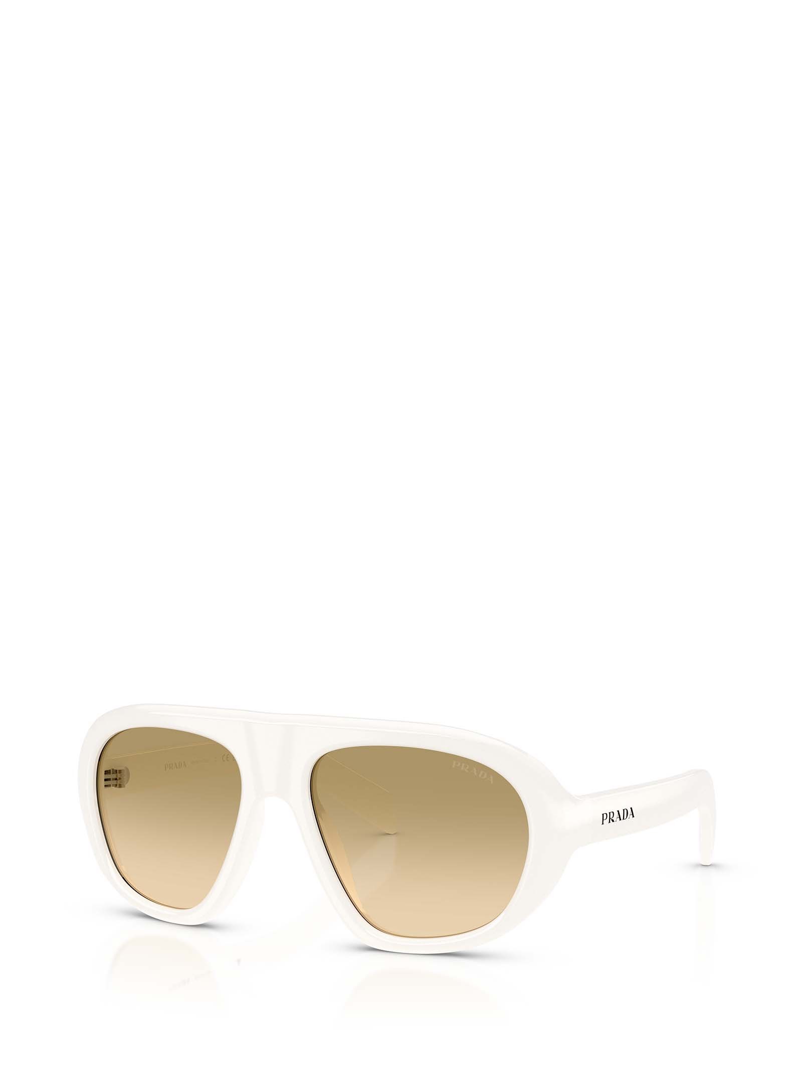 Prada Eyewear Oversized Pilot Sunglasses In Brown