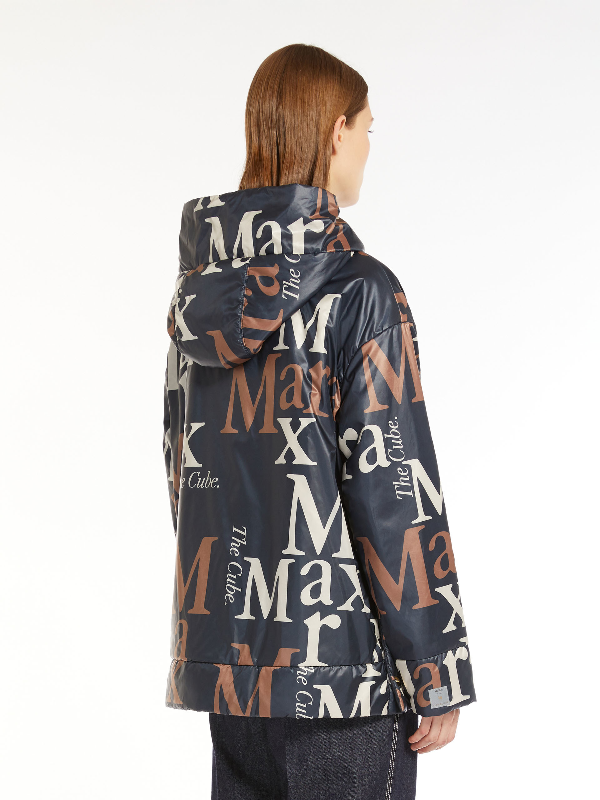 Max Mara Parka Reversibile In Tela Antigoccia In Blue