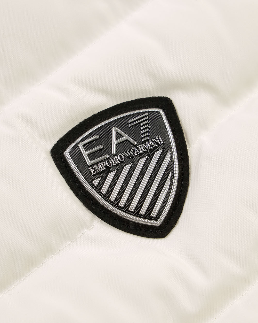 Ea7 Quilted Sleeveless Down Jacket In White