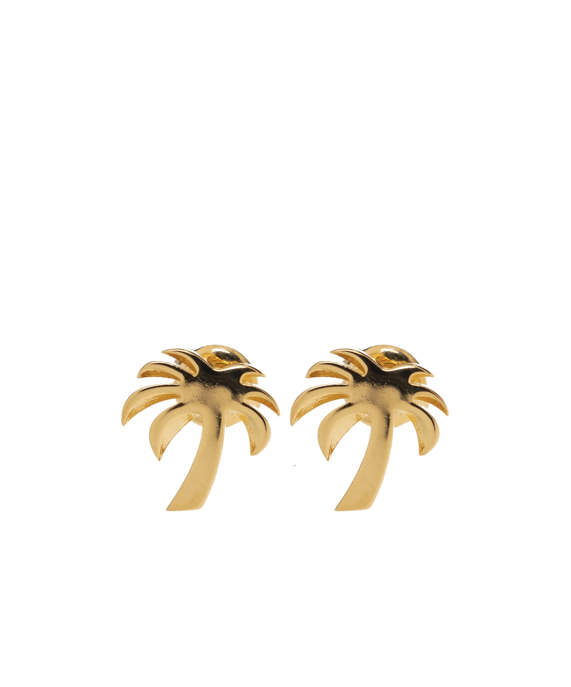 Palm Angels Palm Tree-shaped Earrings In Yellow