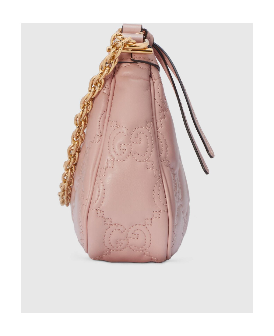 Gucci Light Pink Gg Matelass Shoulder Bag In Pink