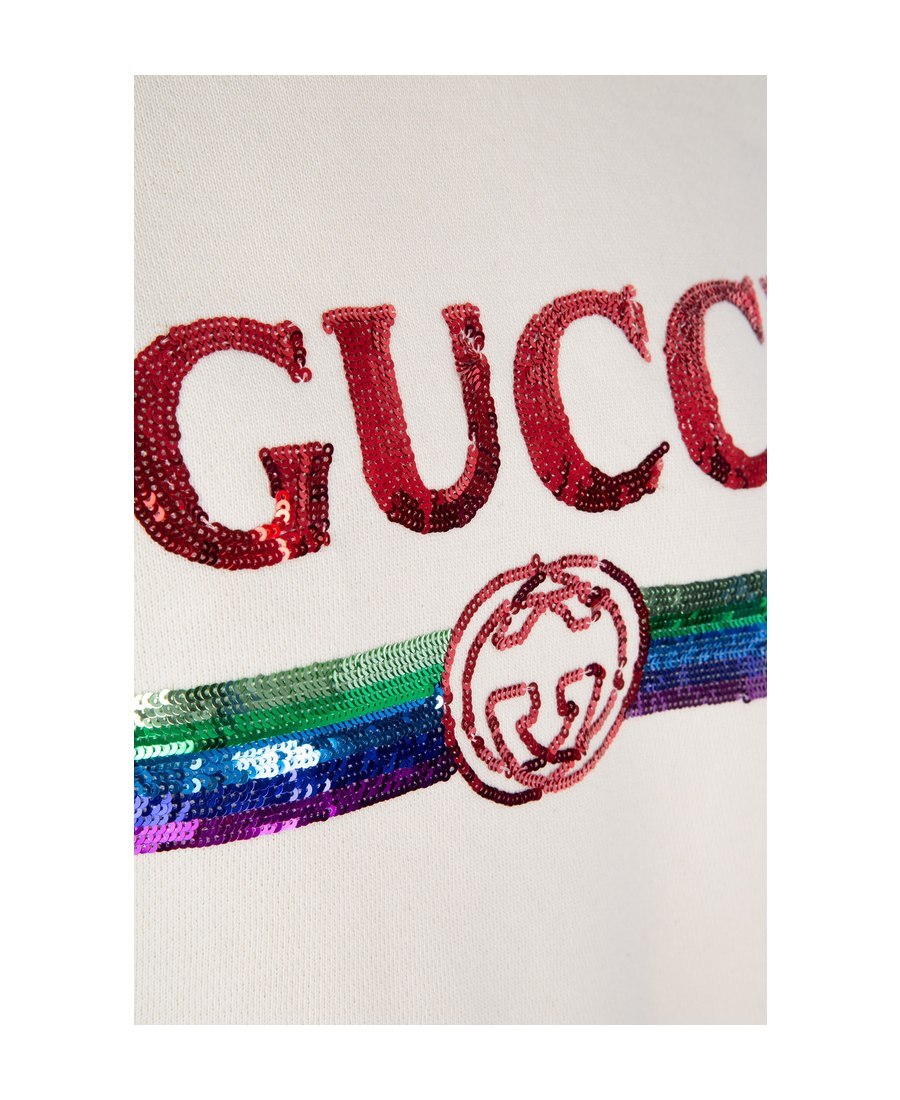 GUCCI SEQUIN LOGO SWEATSHIRT