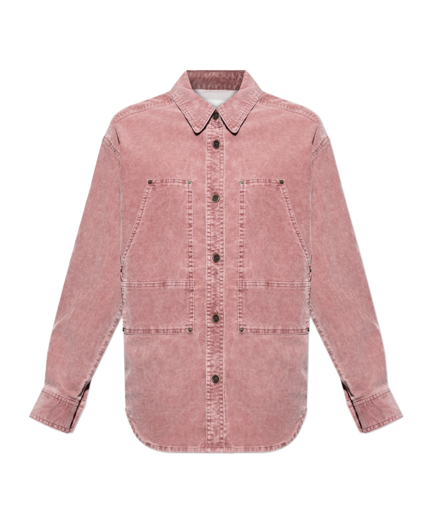 Isabel Marant Étoile Oriana Corduroy Shirt In Pink