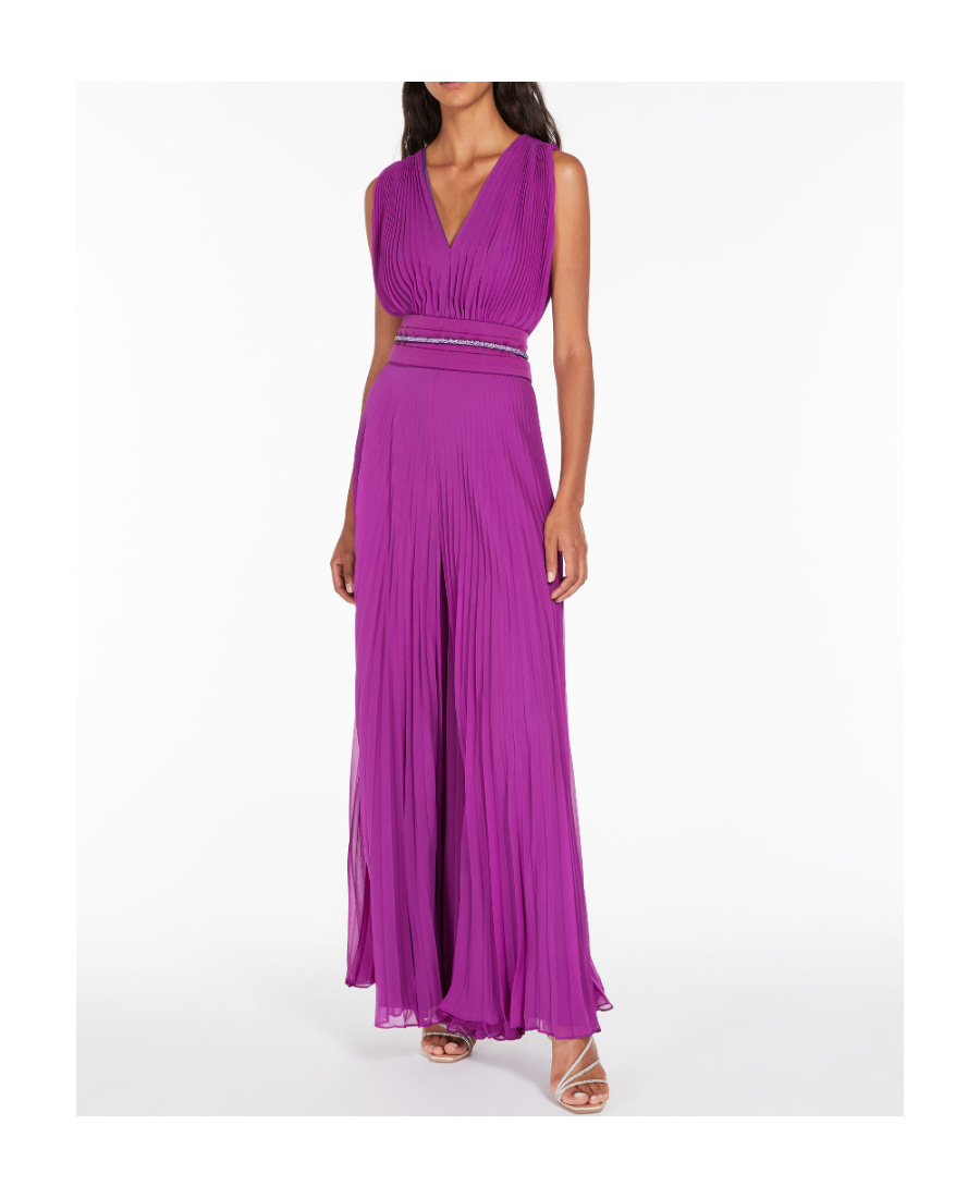 Max Mara Logo Jumpsuit In Red