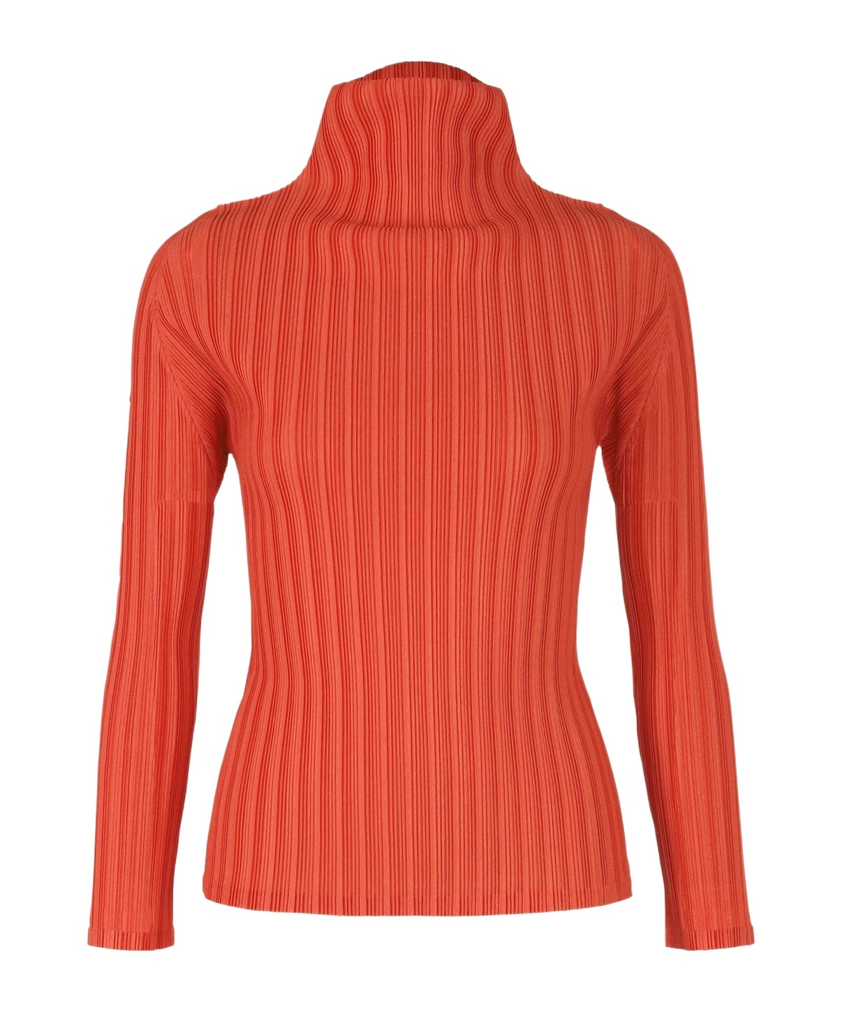 Shop Issey Miyake Ribbed Pleated Top In Red