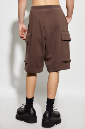 Dsquared2 Cotton Track Shorts In Brown