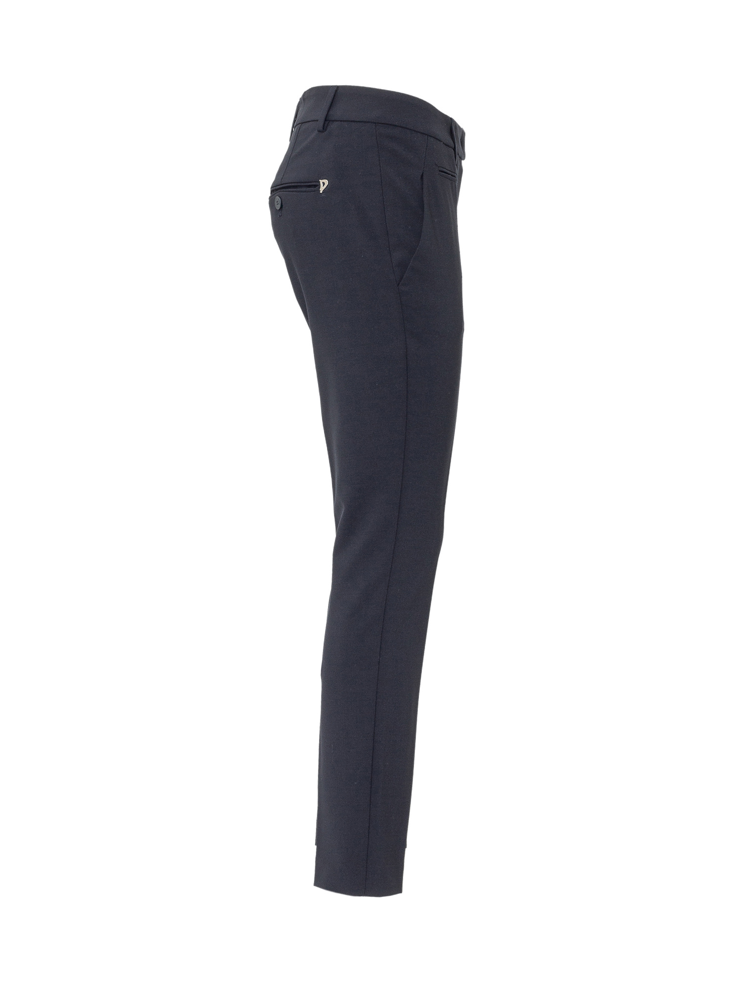 Dondup Cropped Tailored Trousers In Black