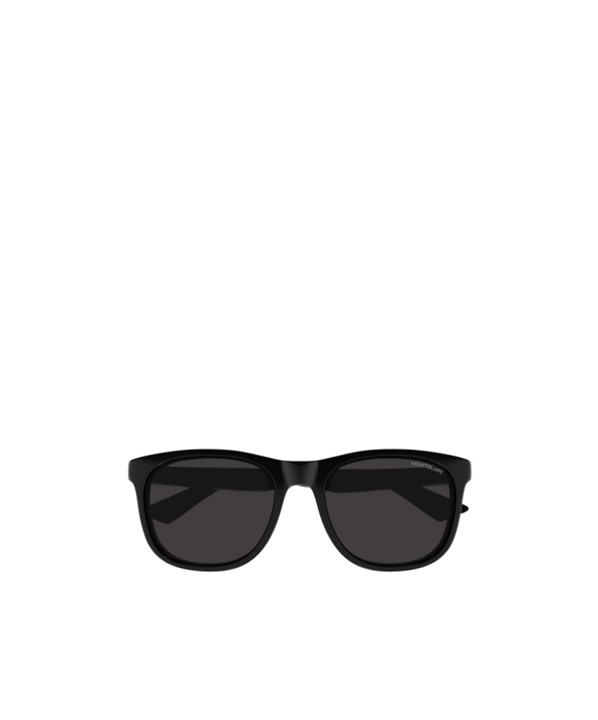 Montblanc Square-frame Sunglasses In Black