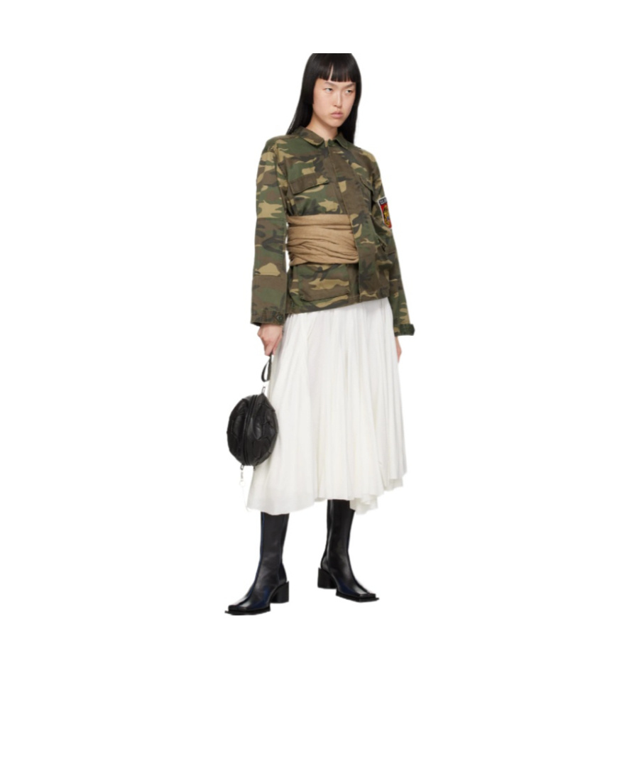 Miista Collision Color Stitching Short Boots In Black