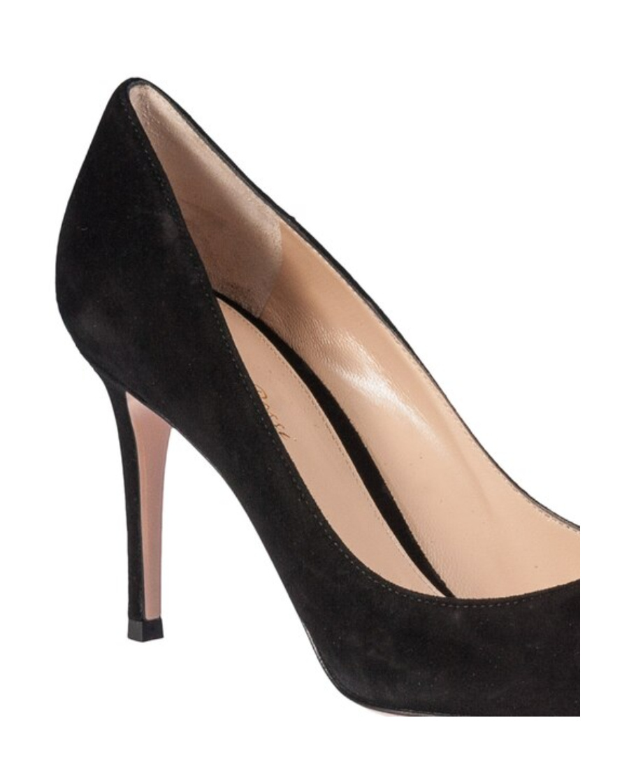 Gianvito Rossi Black Suede High Heel Pumps In Black