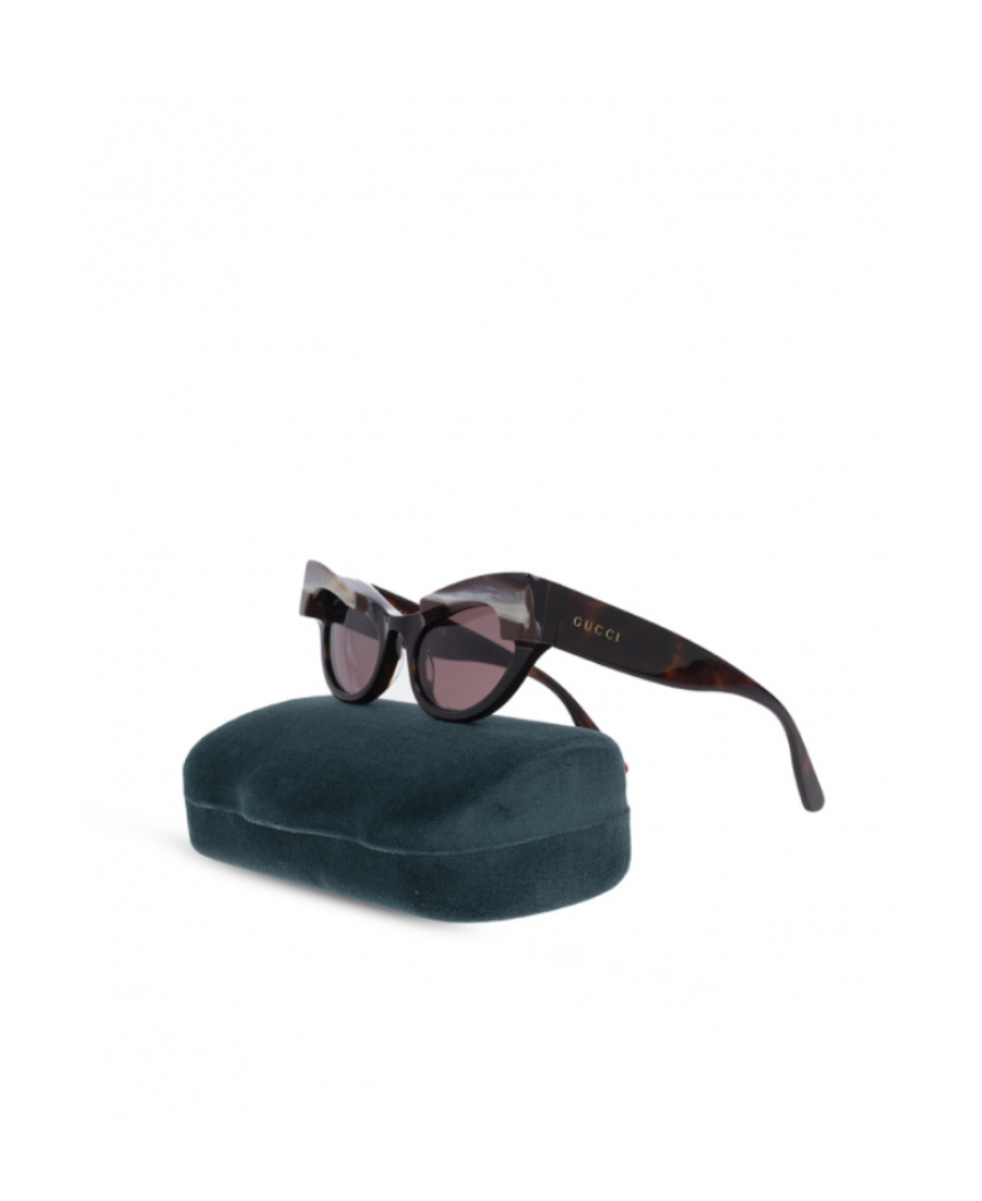 Gucci Logo-print Cat Eye-frame Sunglasses In Pink