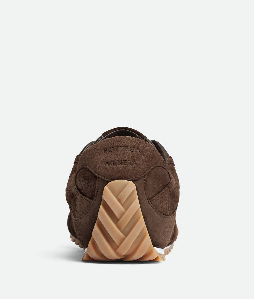 Bottega Veneta Orbit Flash Sneaker Soft Suede In Brown