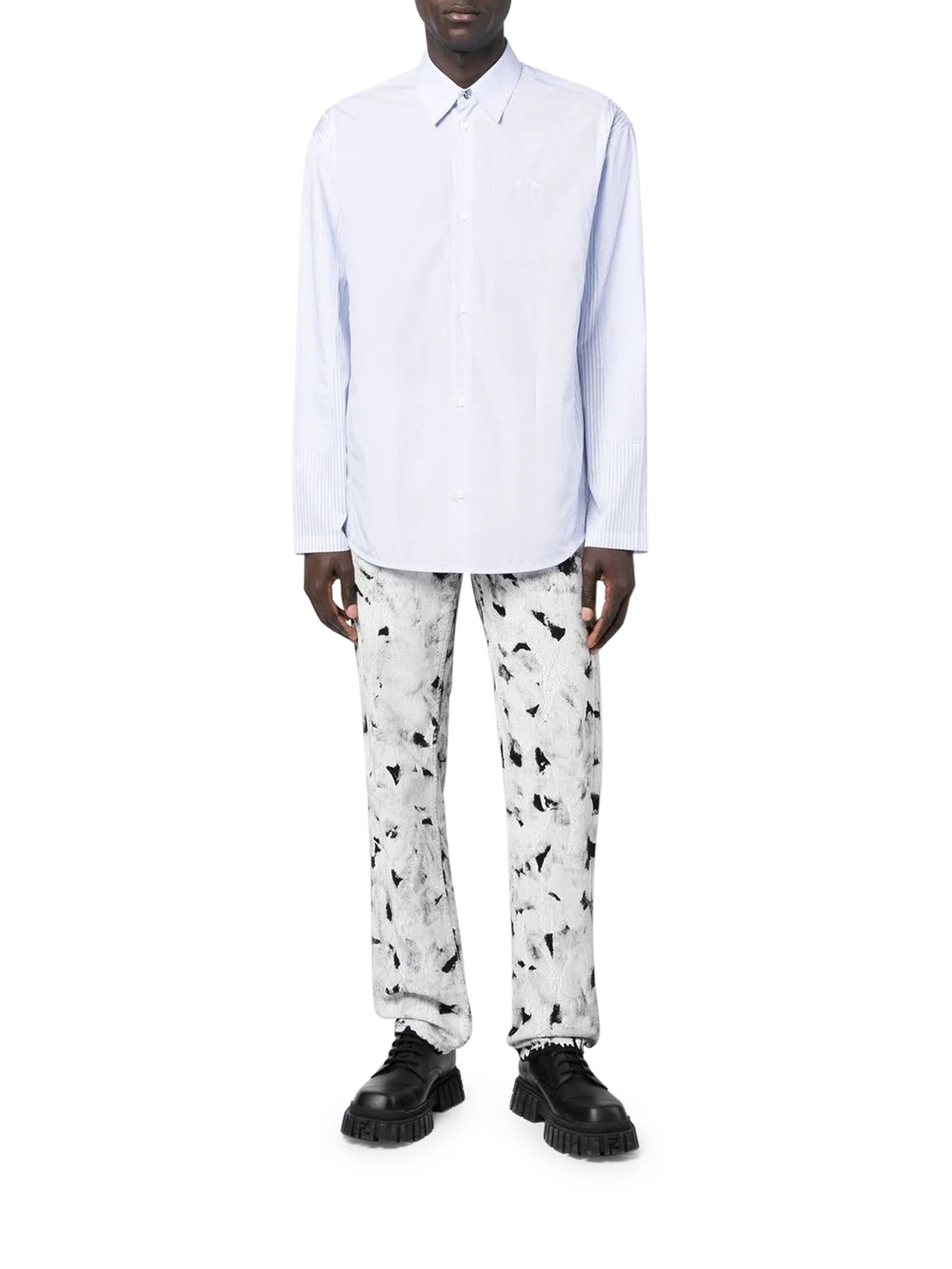 OAMC OAMC LOGO EMBROIDERED BUTTONED SHIRT