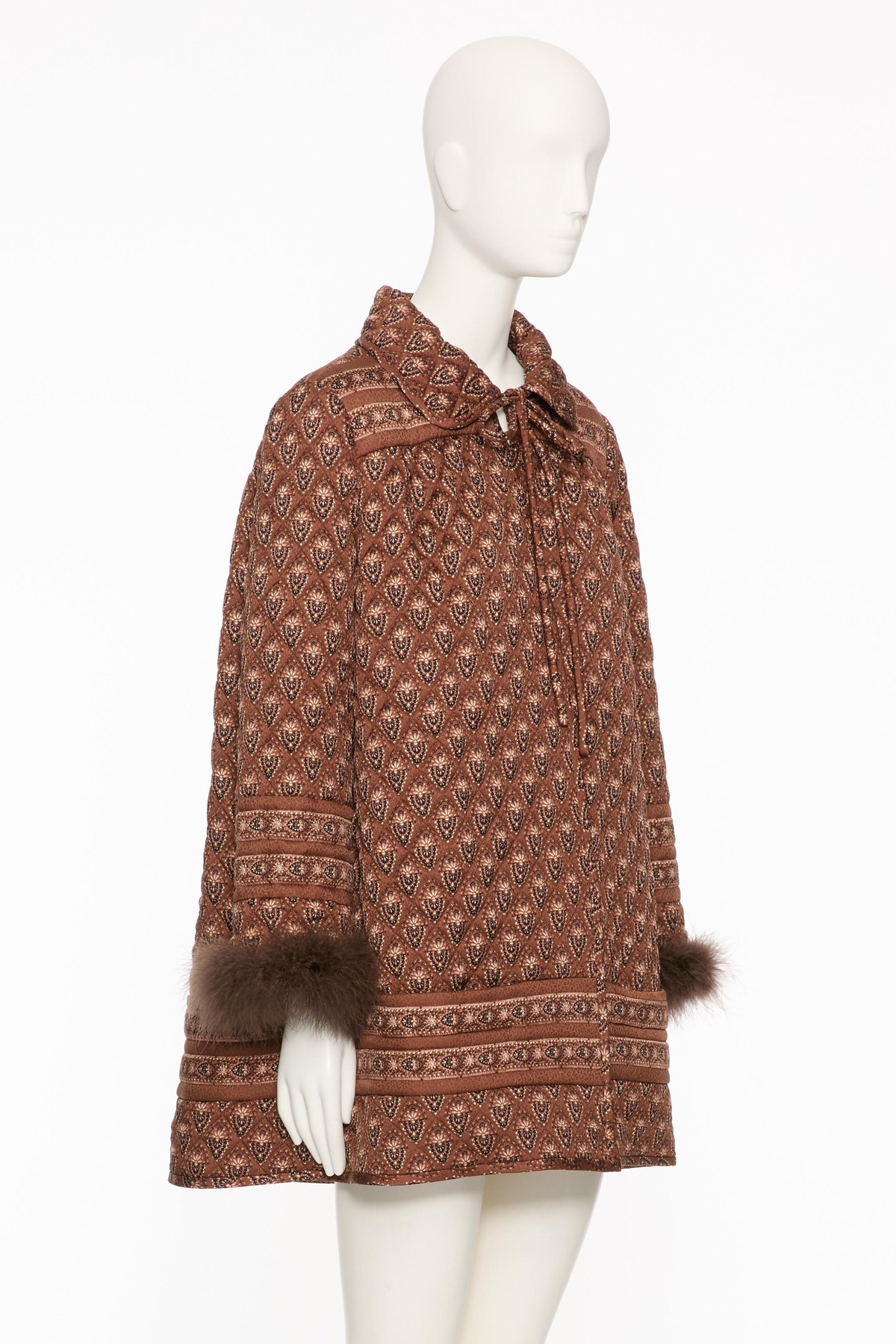 Valentino Long Sleeve Jacket In Brown