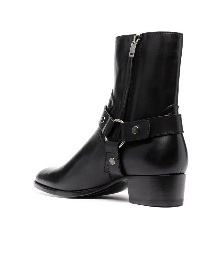 SAINT LAURENT WYATT 40MM HARNESS BOOTS