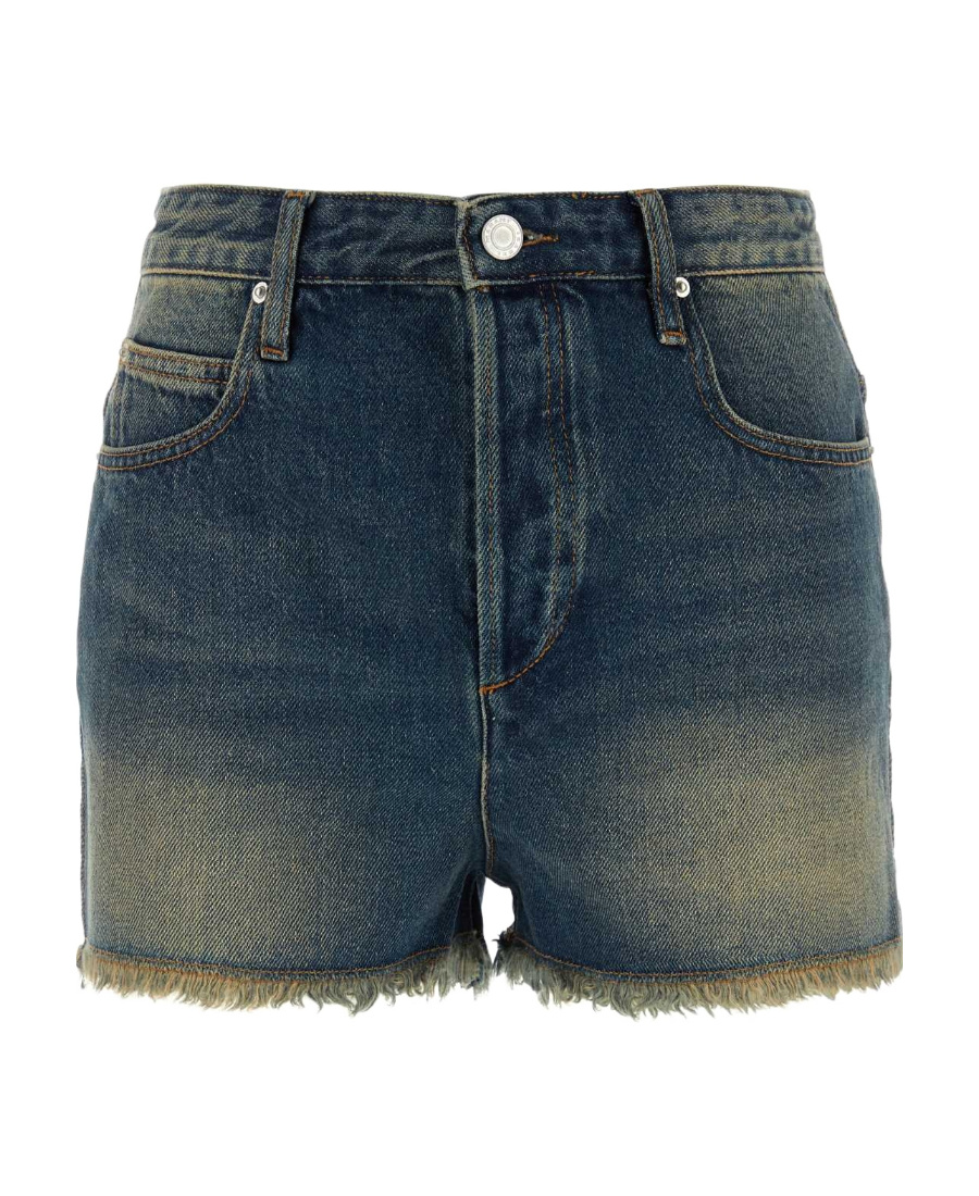 Isabel Marant Waist Belt Loops Shorts In Black