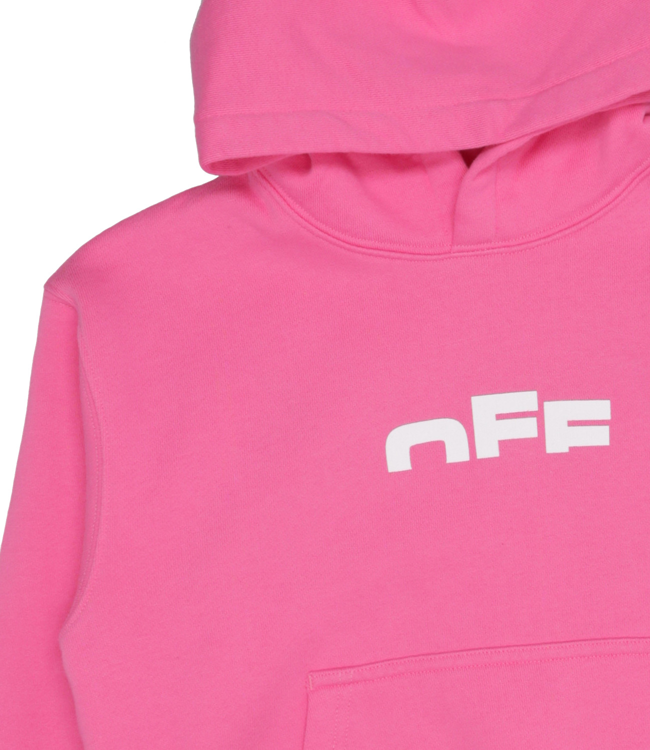Off-white Logo-print Hoodie In Pink