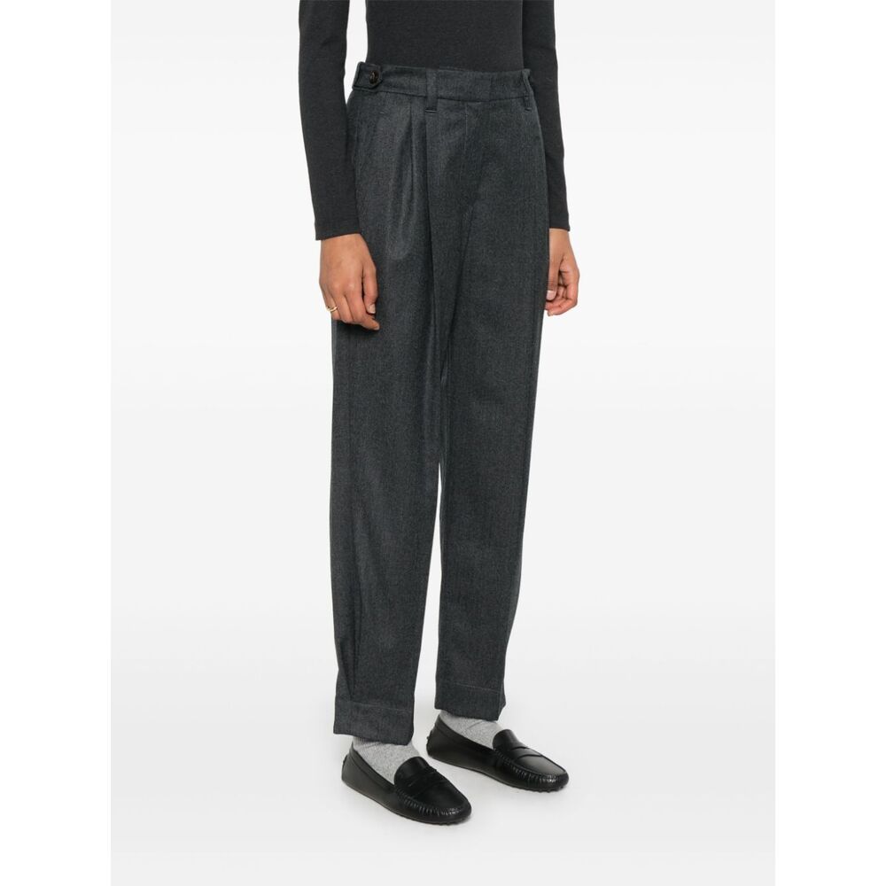 Brunello Cucinelli Klassische Bundfaltenhose In Black