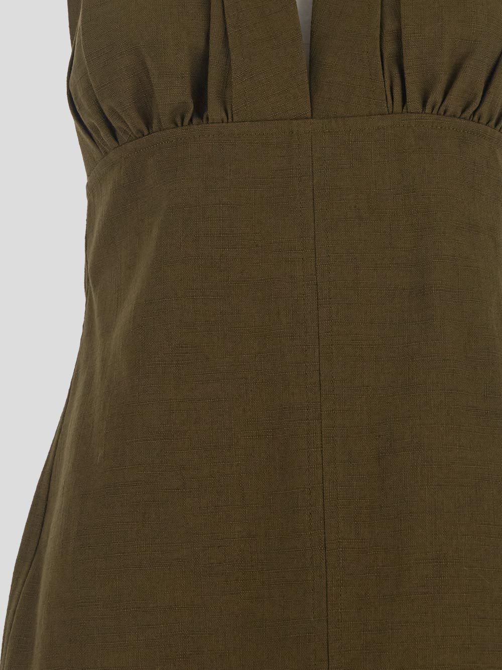 Shop Bottega Veneta Sleeveless Dress In Green