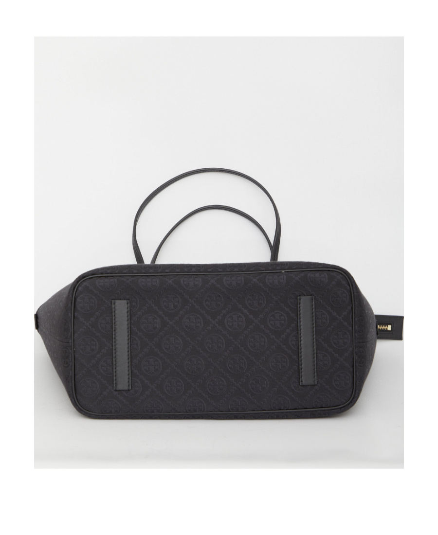 Tory Burch T Monogram Tote Bag In Black