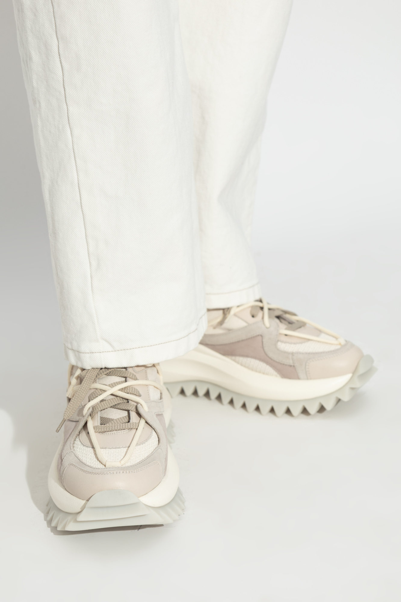Shop Vic Matie Running Trek Sneakers In White