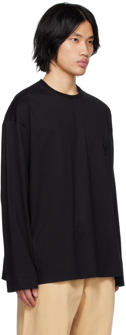 Wooyoungmi Long-sleeved T-shirt In Black