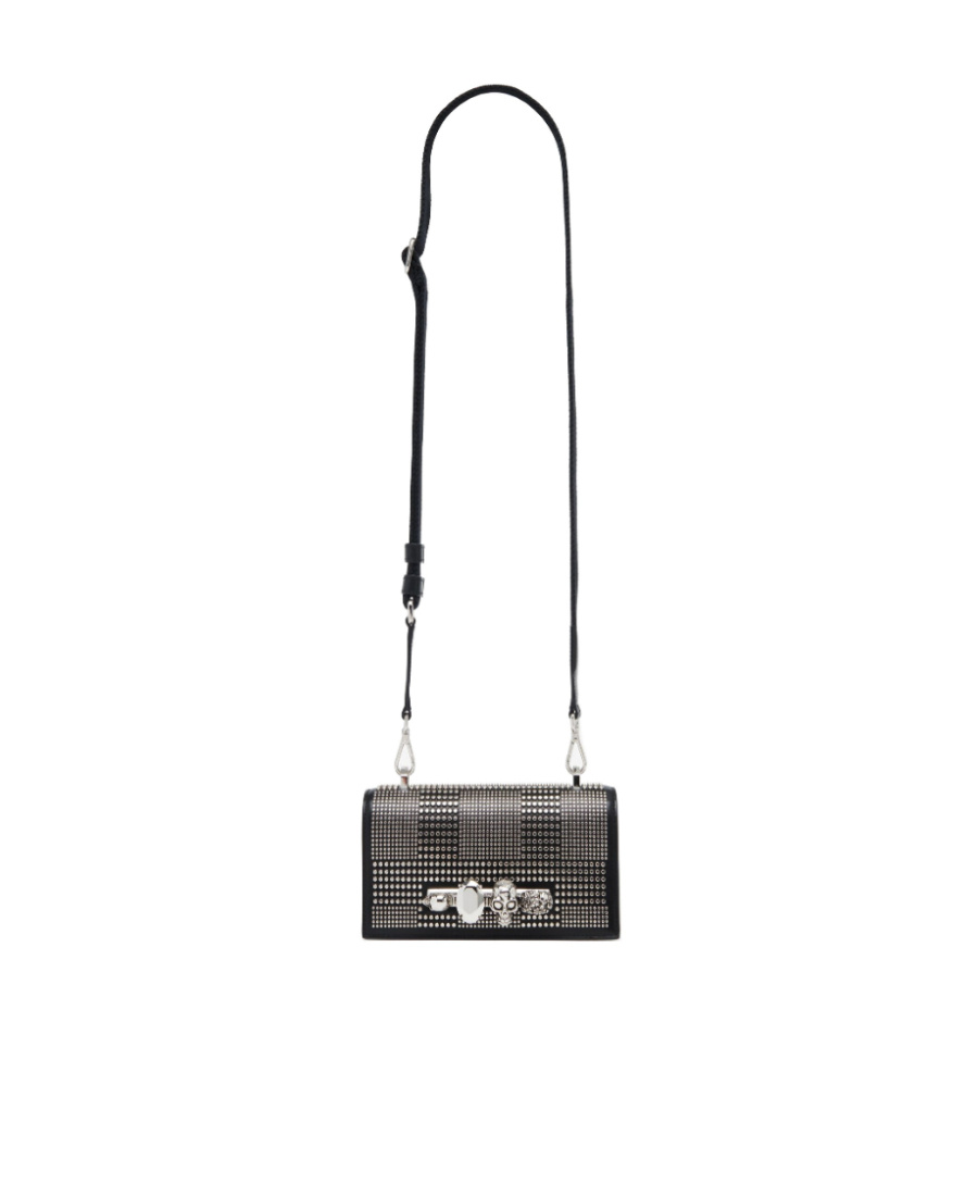 Alexander Mcqueen The Knuckle Satchel Bag In Black