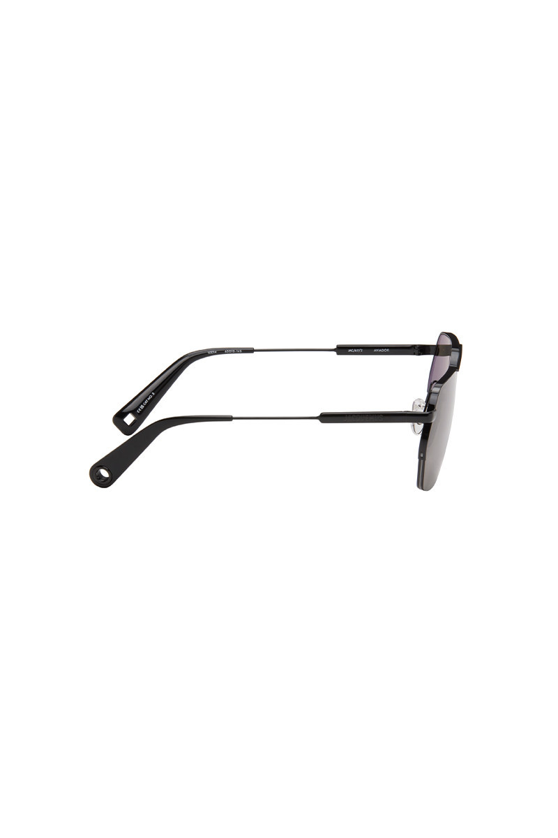 Jacquemus Black 'les Lunettes Aviador' Sunglasses In Gray