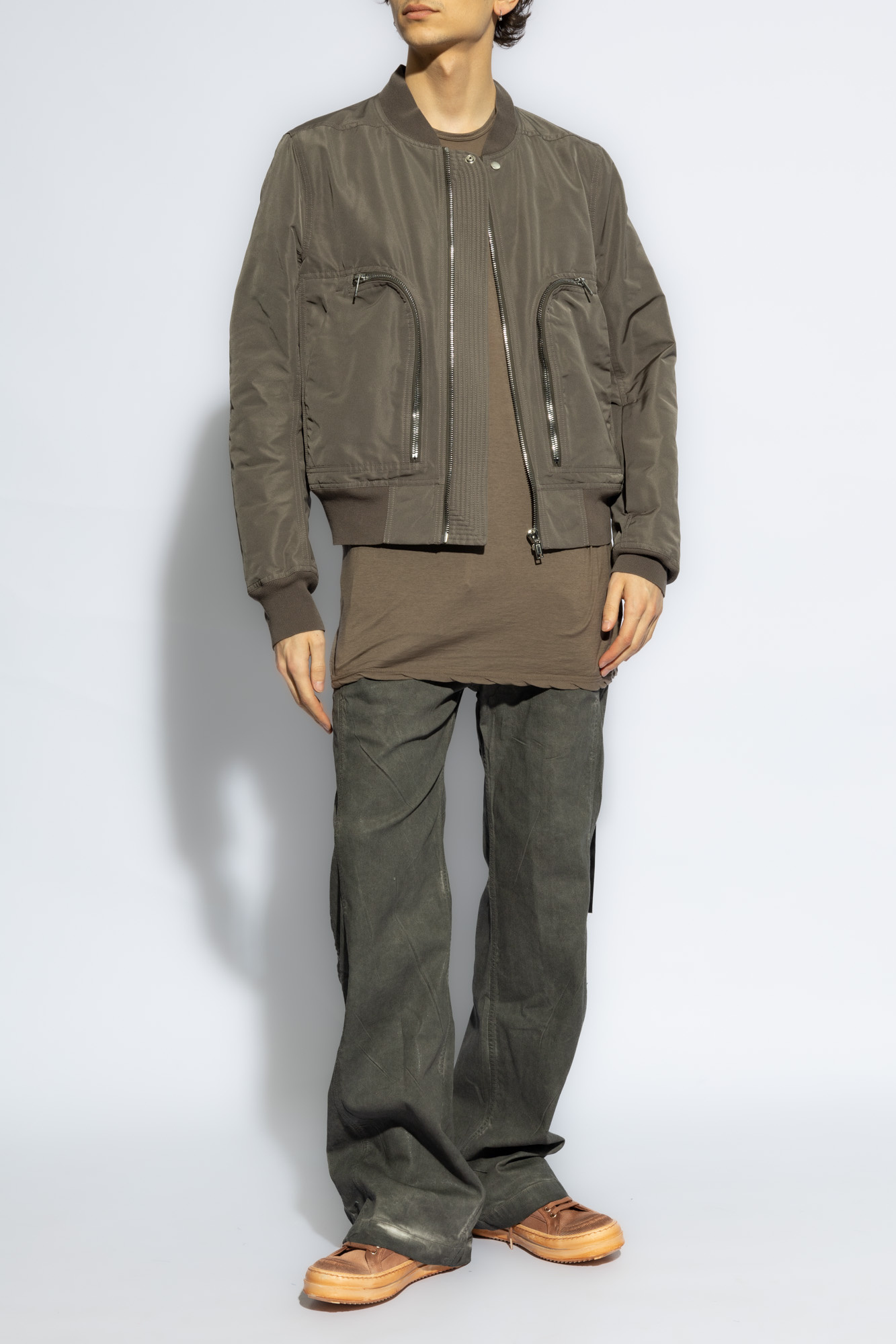 Rick Owens Drkshdw Level T Cotton T-shirt In Gray