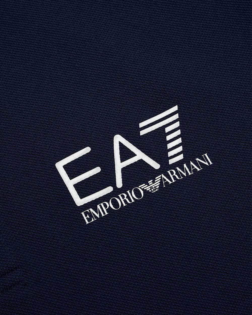 EA7 LOGO PRINTED POLO SHIRT